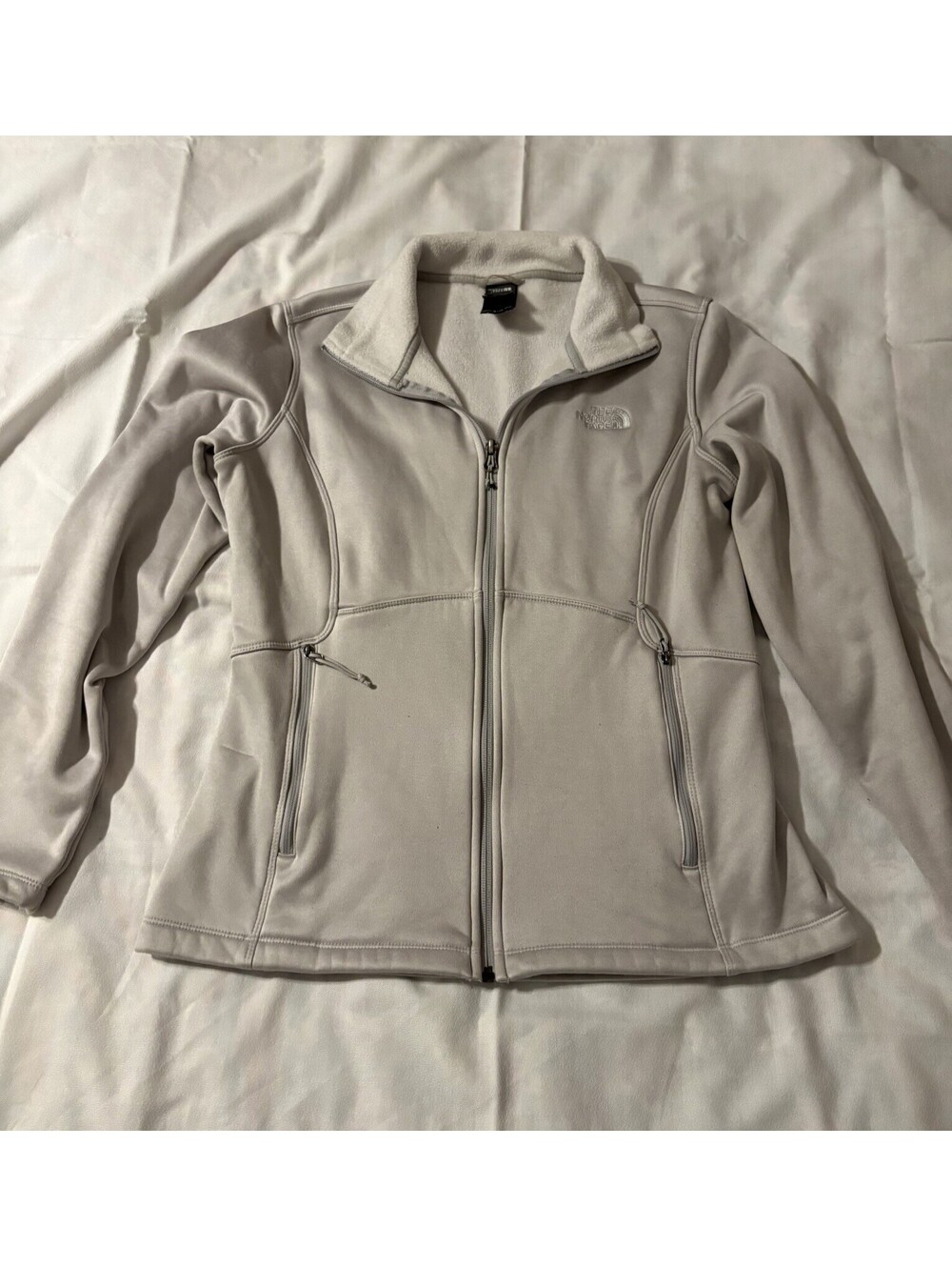 The North Face Woman's Medium Super Soft Gray Full Zip Jacket